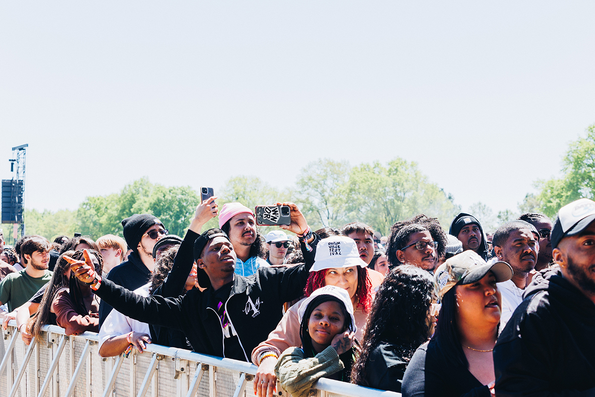 Festival attendees at Dreamville 2024