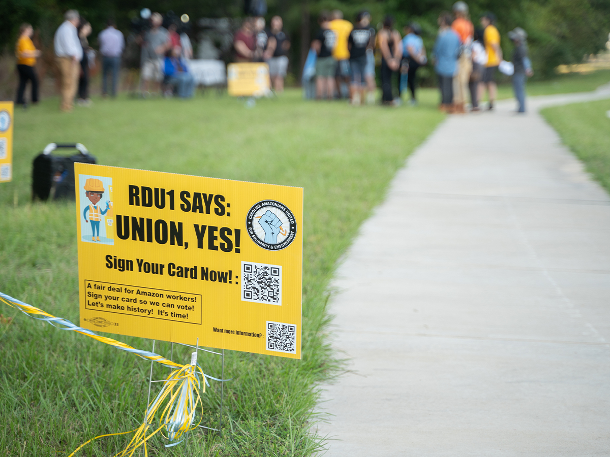 In Garner, workers strive to form Amazon union