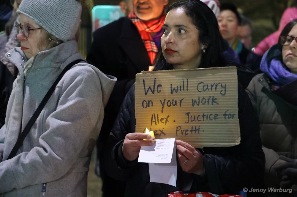 “Come For One, Face Us All”: Durham Nurses Mourn Alex Pretti at VA Candlelit Vigil